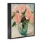 Stupell Industries Pink Roses in Green Vase Framed Giclee, design by Gina Kelly